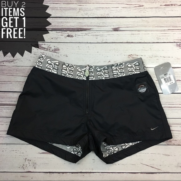 Nike Other - Nike Black & Grey Reversible Swim Shorts NWT